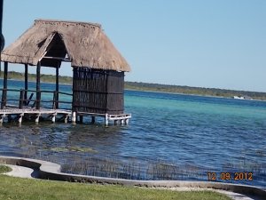 Dock at Casita Carolina guest house.