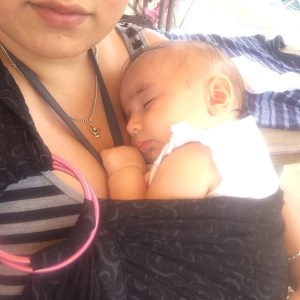 Wearing the Baby - Our Granddaughter Sophia