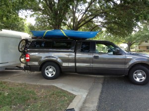 Pulling out of the drive in Austin.