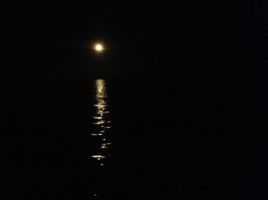Moon on Bacalar