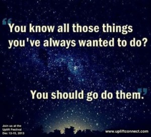 All the things you want to do