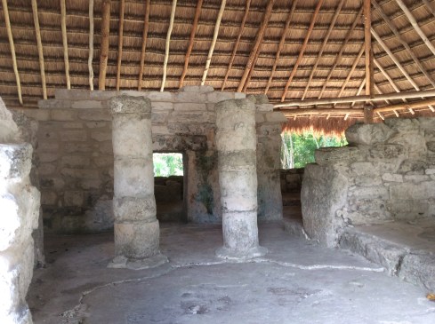 A covering to protect an ancient temple.