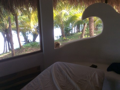 Massage room with a view.