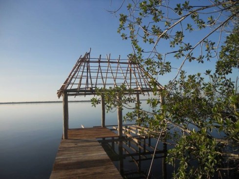 Awaiting roof and hammock.