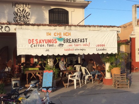 Notice the bilingual sign.