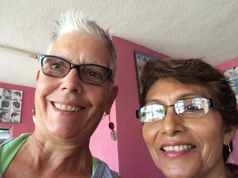 Silly selfie. $6.00 haircut.