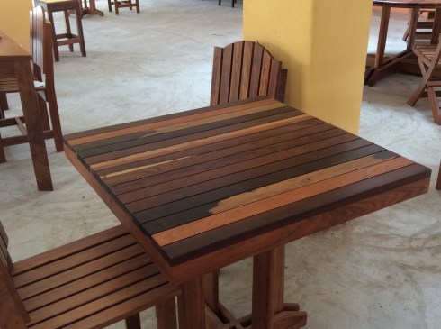 Look at the different wood in this table.