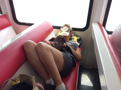 Lisa catching a little siesta.