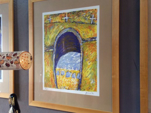 This painting of a church in Izamal, the yellow city put it on our must see list.