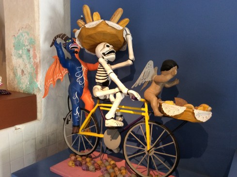 It's always about laughing at death or selling bread, take your pick.