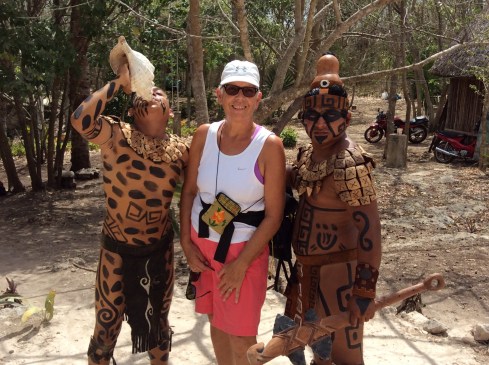 I wish I got the picture of one of these guys heading out on his motorcycle, loin cloth flapping.