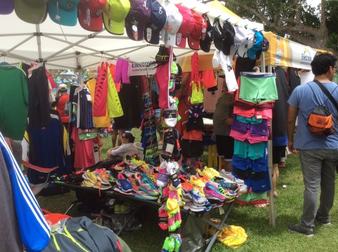 Colorful vendors plying their wares.