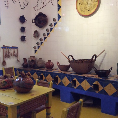 A colorful stove to prepare the meals.