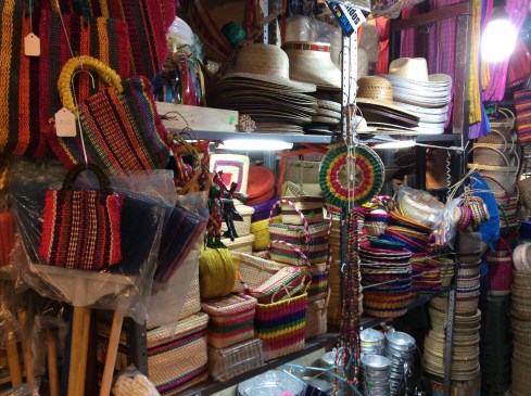 Typical baskets of Central Mexico.