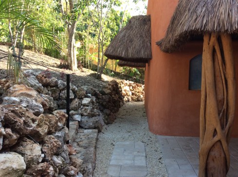 The path around the front.