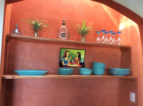 The upper portion of our hutch. Skylights above add natural light.